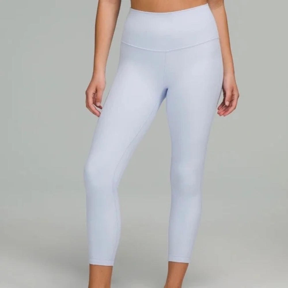 lululemon athletica Light Blue High-Rise Cropped Leggings